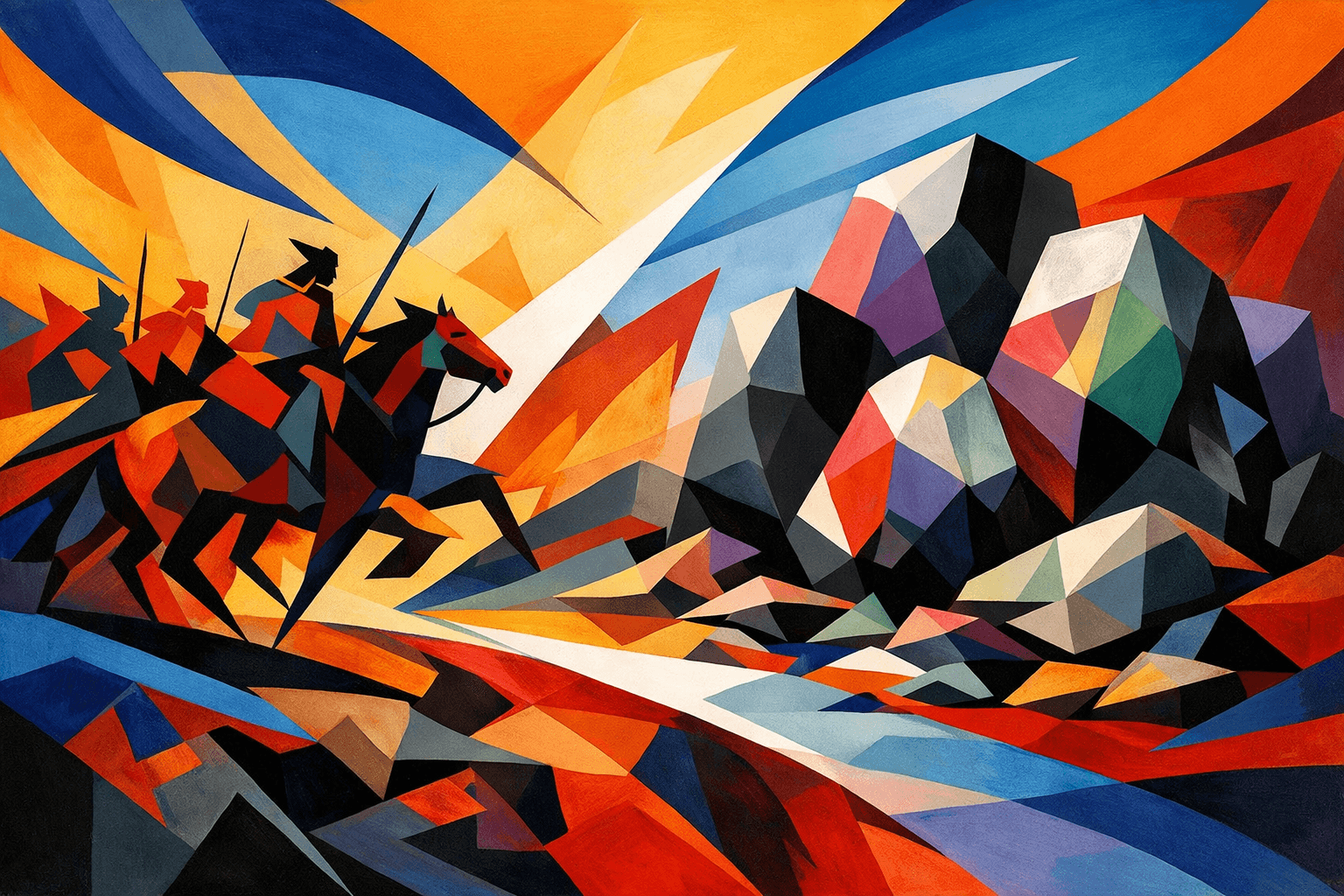 Abstract artwork for Cavalry and Xenoliths