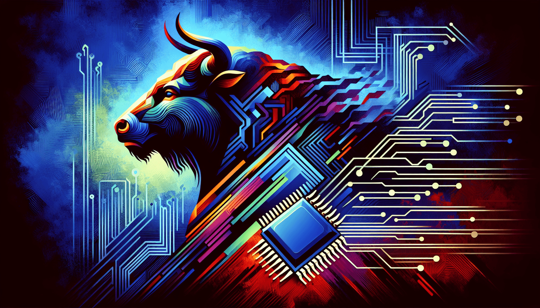 Abstract artwork for Minotaurs and Microchips
